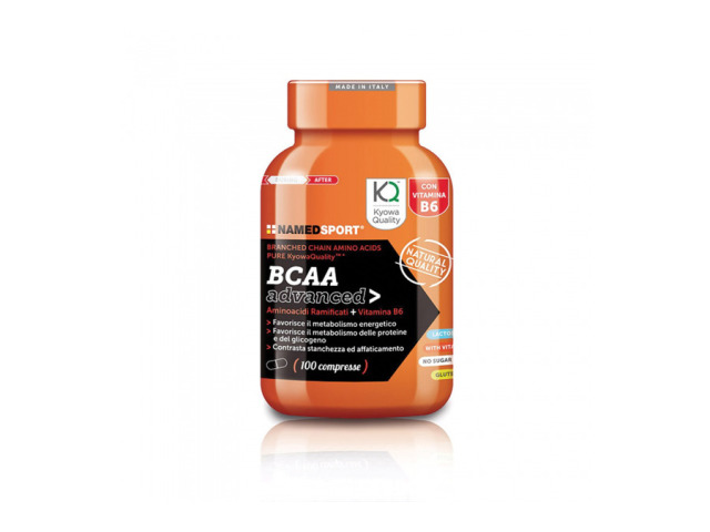 BCAA KyowaQuality ™ + vitamín B6. Aminokyseliny s rozvetveným reťazcom KyowaQuality ™ leucin, izoleucínU a valínU v pomere 2: 1: 1) s prídavkom vitamínu B6, čo prispieva k normálnemu metabolizmu bielkovín a glykogénu a pomáha bojovať proti unaveniu.
Príjem je mimoriadne dôležitý pred a po tréningu v prípade zvýšenej svalovej námahy.