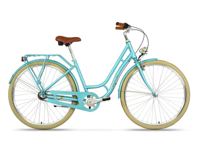 Galaxy Juliet je mestský štýlový retro bicykel, v krásnom farebnom prevedení. Za týmto bicyklom sa zaručené otočí každý cyklo-nadšenec. Unikátny retro dizajn rámu presne kopíruje staršie bicykle, rovnako tak je štýlové aj sedlo a riadítka, jasne odkazujúce na históriu. Bicykel je vybavený nosičom, predným a zadným osvetlením a blatníkmi. Už len dokúpiť zvonček a ste pipravení do mestskej džungle.